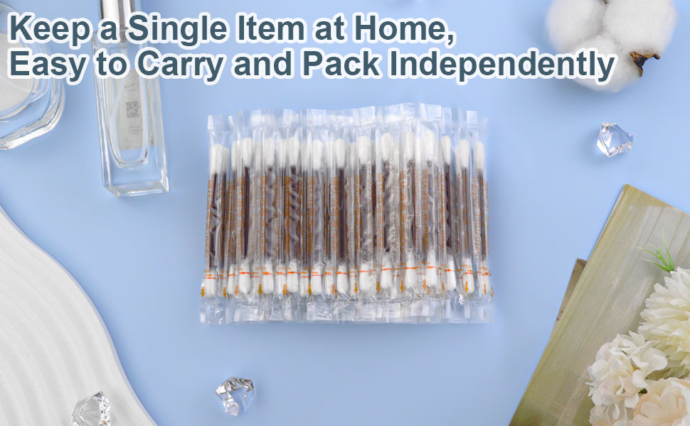 Individually wrapped iodophor cotton swab 100 pack