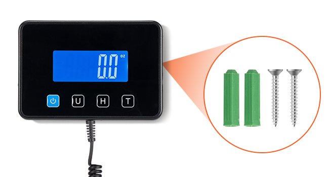 Postal statement supports fixing on the wall