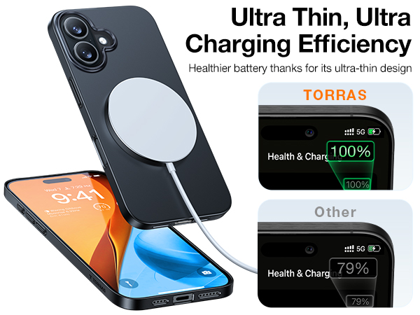 iphone 16 slim fit thin magnetic phone case magnets