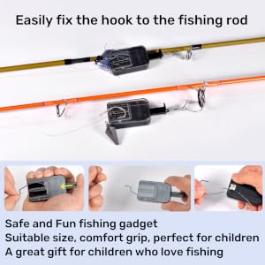 Easy fix the hook to the fishing rods