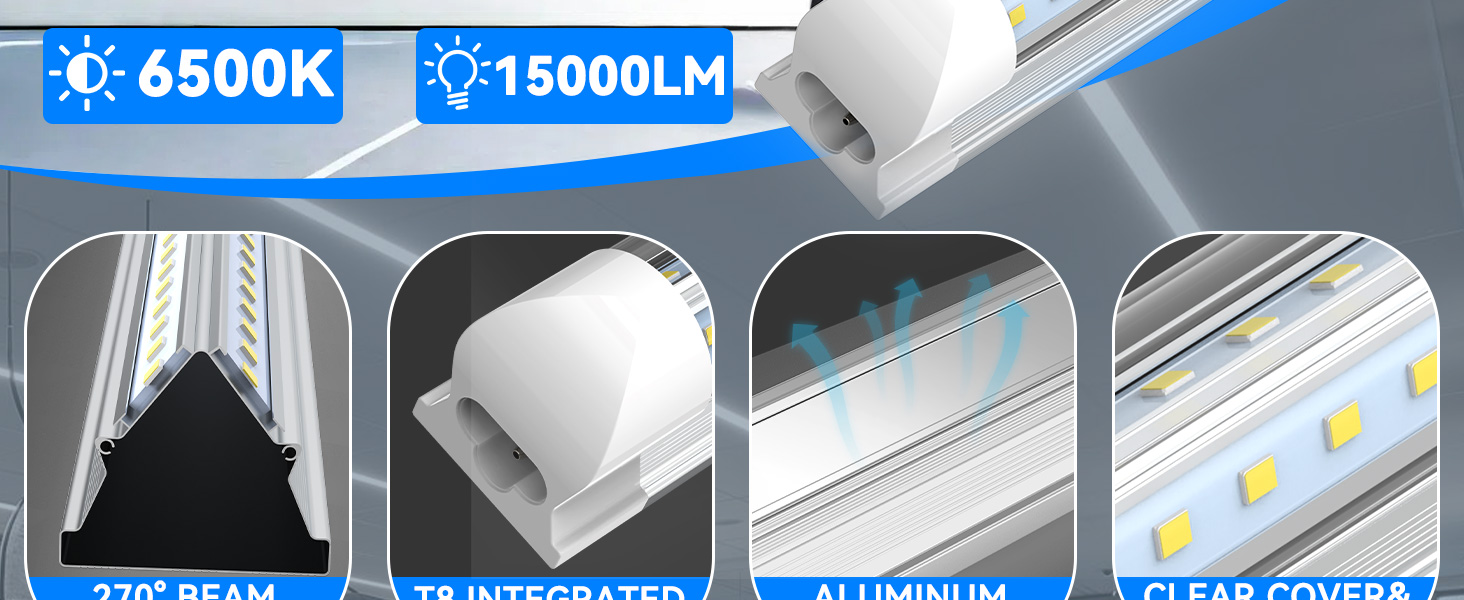 8ft led shop light