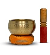 Nature's Own Tibetan Singing Bowl Set Easy to Play Meditation Sound Bowl Handcrafted in Nepal for...
