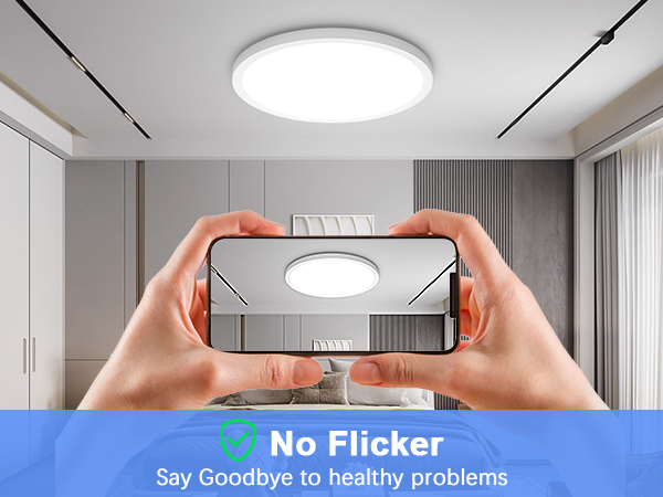 dizzy free ceiling lamp for bedroom flicker free