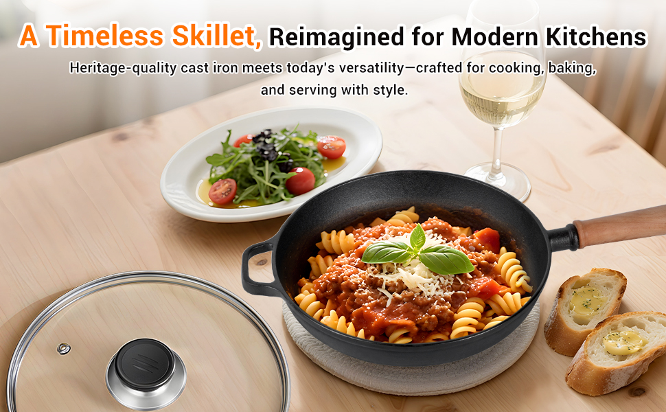 Cast Iron Skillet with Lid