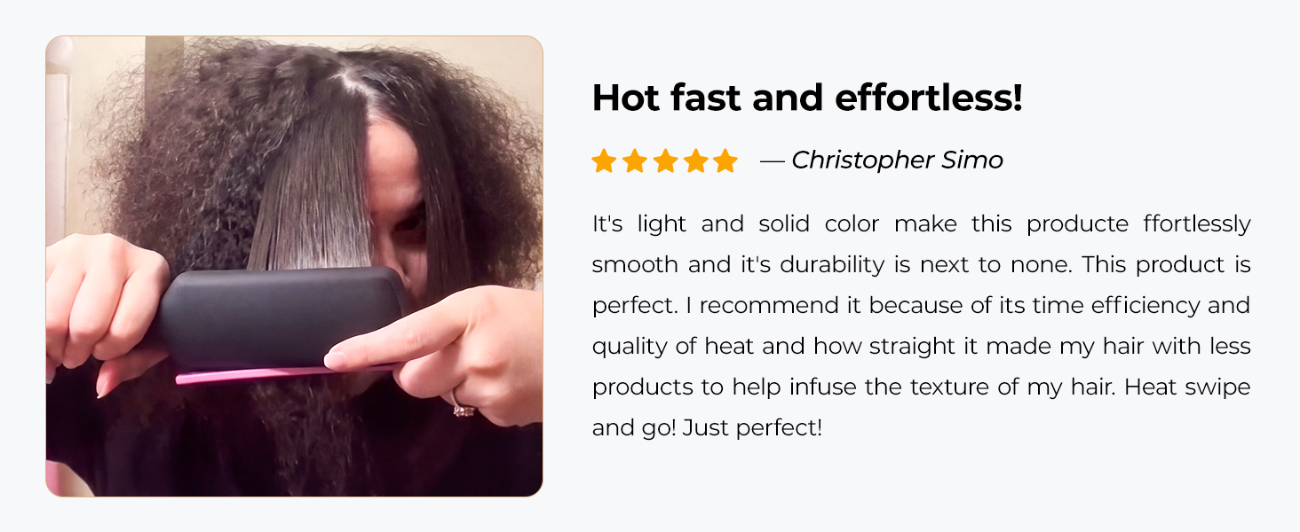 Fast Heat Hair Straightener