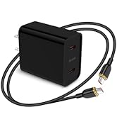 iPhone 17 Charger Fast Charging 25w Dual USB C Charger Block with Cable Type C Charge Cord 6ft Co...