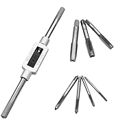 Seamaka 8pcs Metric ?Thread Machine Taps Set Metric Tap Set Tap Wrench Set Screw Thread Plug Taps...