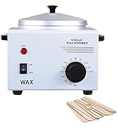 Single Wax Warmer Professional Electric Wax Heater Machine for Hair Removal, Large Wax Pot Paraff...