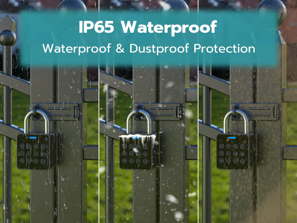 Fingerprint Combination Lock For Codepade With IP65 Waterproof