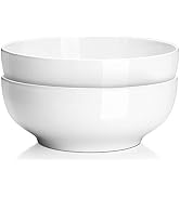DOWAN Serving Bowls, 9.5" Large Salad Bowls for Entertaining, Side Dishes, Pho, Pasta, Centerpiec...