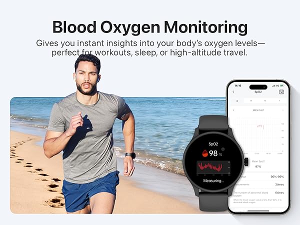 Blood oxygen monitoring