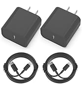 Phone Charger, 2 Pack 20W PD USB C Wall Fast Charger Adapter with 2 Pack 6FT Type C to Lightning ...