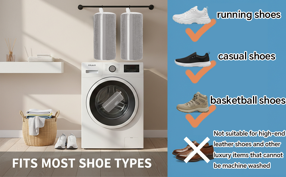 360° Deep Cleaning Machine for All Shoes Types With Invisible Zipper