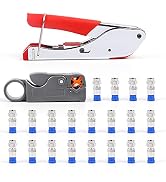Compression Tool Kit,Knoweasy Coax Compression Crimper,Compression Crimping Tool +Coaxial Crimper...