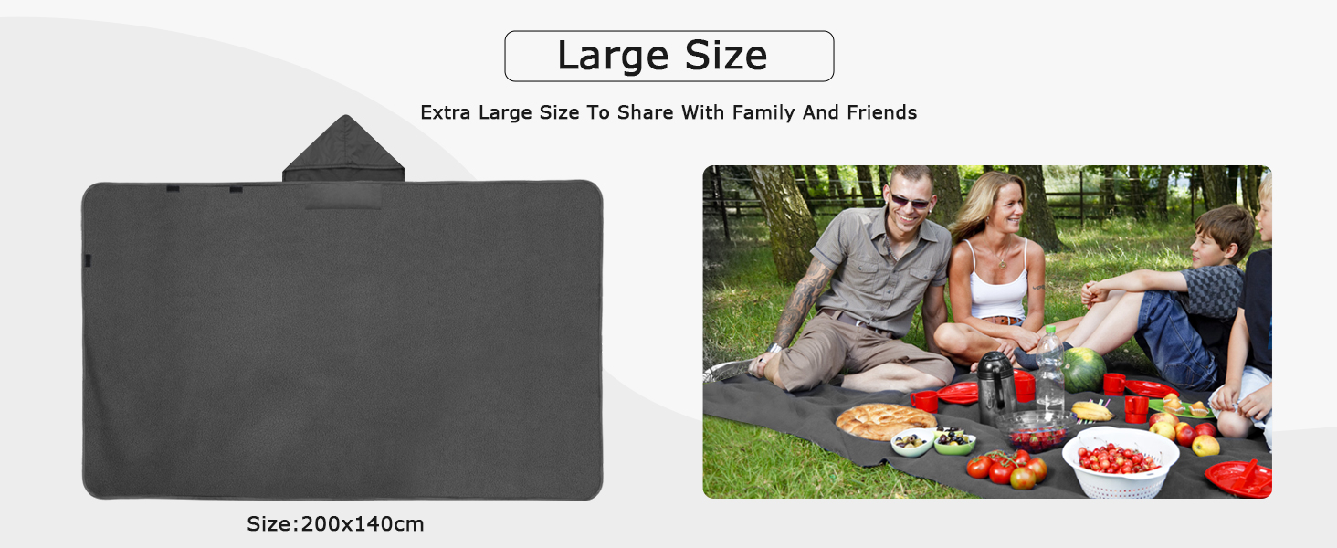 large waterproof stadium blanket