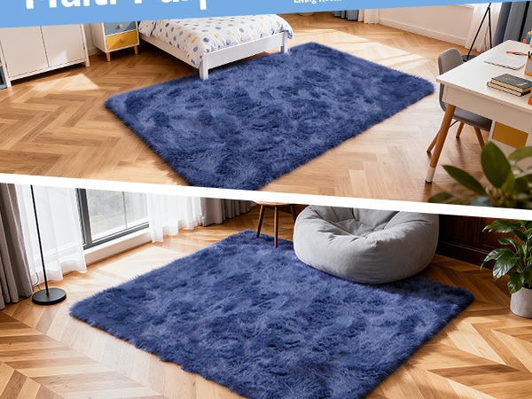 blue rug