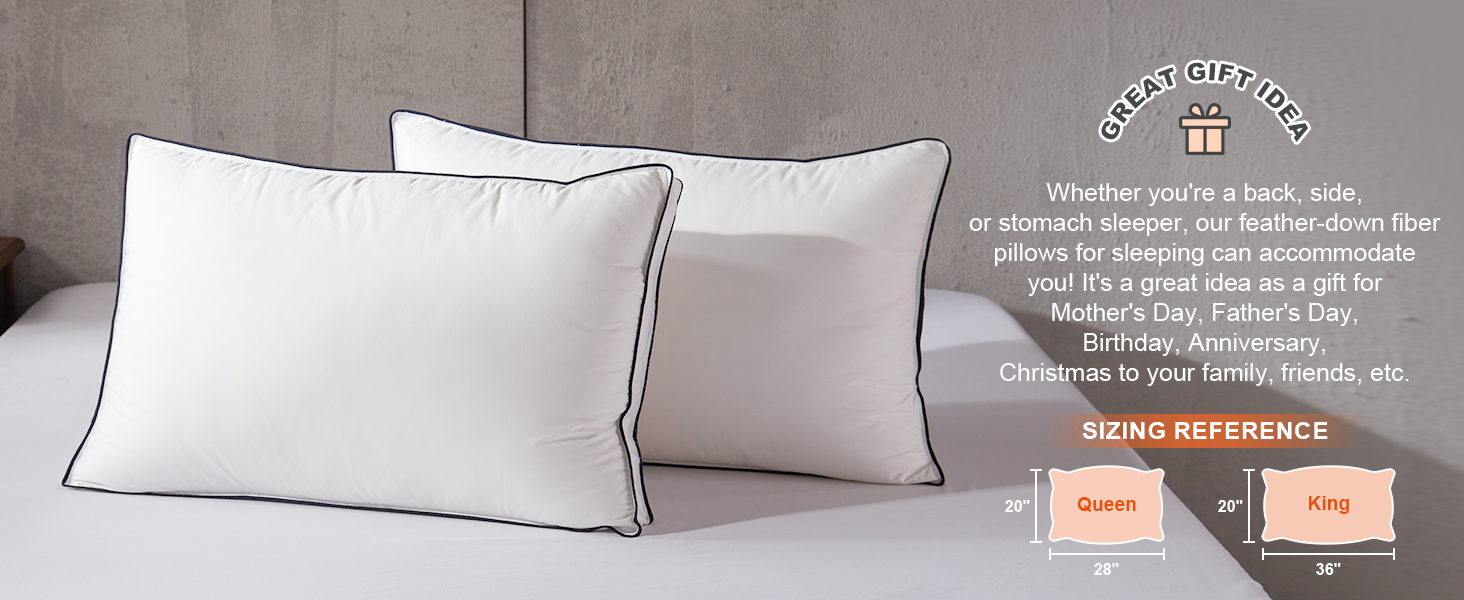Goose feater down fiber pillow-4.2