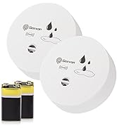 Geevon 2 Pack Water Leak Detectors, 100dB Water Sensor Alarms Flood Detector for Basements, Bathr...