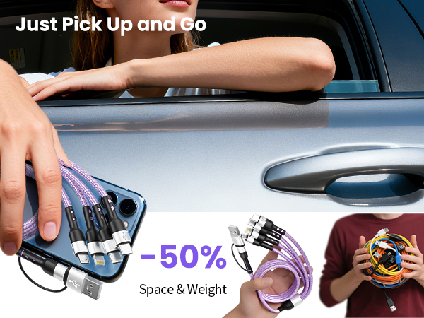 Stylish Portable Travel Charging Cable