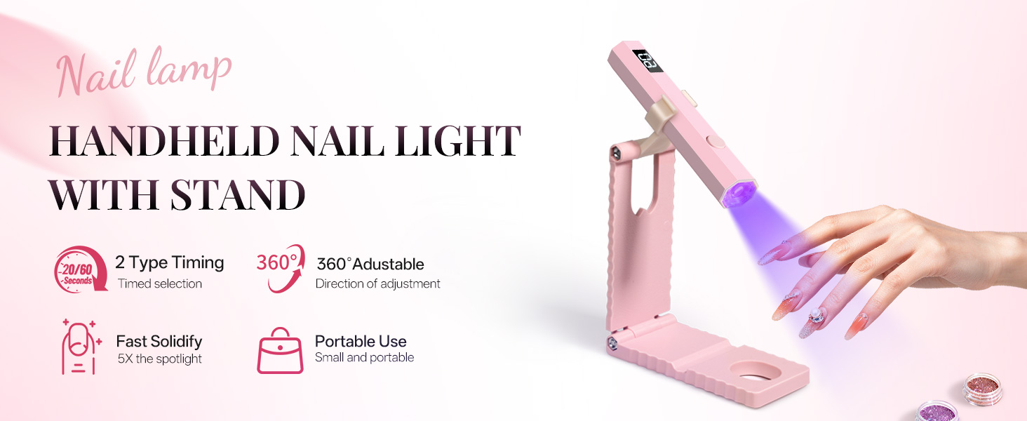Handheld Nail Light with Stand