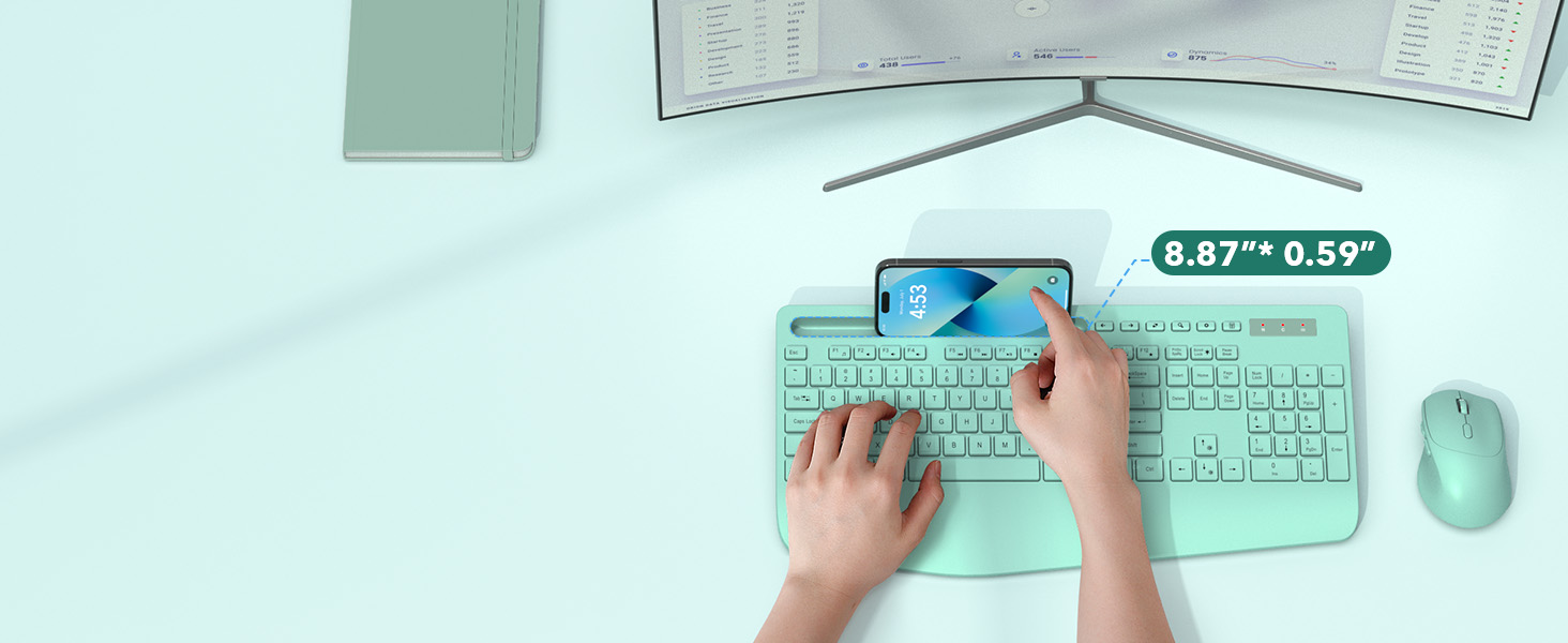 wireless keyboard and mouse ergonomic 