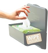Bathroom Wipes Holder Dispenser with Shelf – Restroom Organizer &amp; Toilet Wipe Holder for Bathroom...