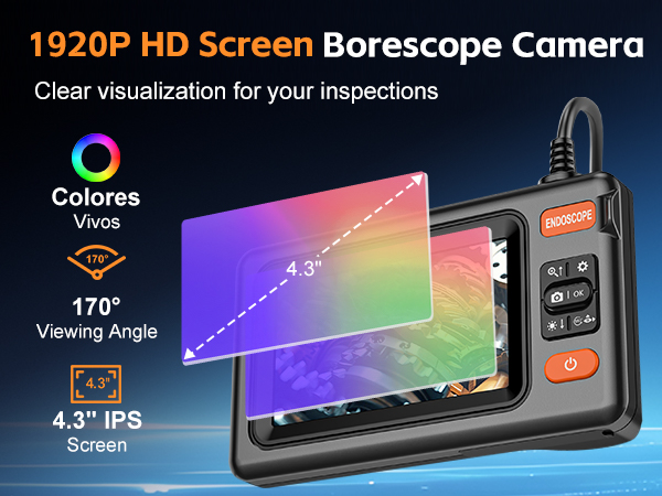 borescope camera with light