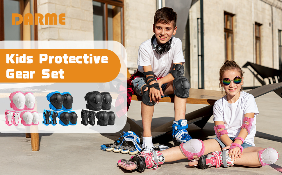kids knee pads and elbow pads set