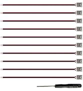 FluFlux 2-Pin Solderless Power Connector for 10mm LED Strip Lights, with Pre-Installed 6'' 20AWG ...