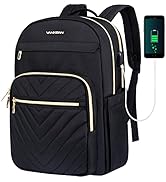 VANKEAN 15.6 Inch Laptop Backpack for Women Men Work Laptop Bag Fashion with USB Port, Waterproof...