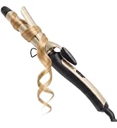 LOMOOWAY Curling Iron 1 Inch,Dual Voltage Hair Curler &amp; Ceramic Curling Iron - Fast Styling with ...