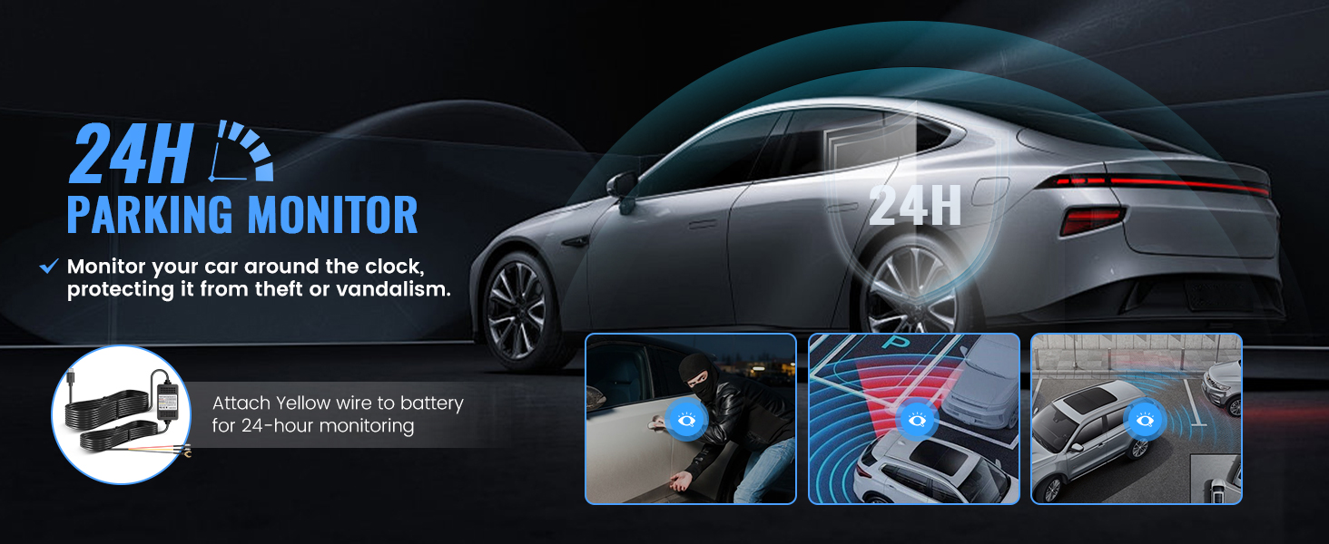 Hardwire kit with USB C Type-c plug for dash camera dashcam recording camera