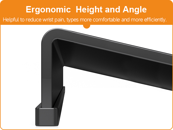 black computer keyboard holder