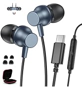 USB C Headphones Wired for Apple iPhone 17 16 Pro Max 16e 15/iPad A16 Earbuds,Magnetic Type C Hea...