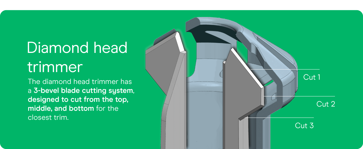 Conair nose ear hair trimmer mensman battery pouch 3 bevel design technology 360