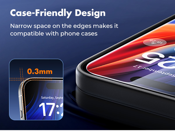 Tempered Glass Screen Protector for iPhone 16 Pro Max