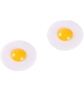 2 Pcs Realistic Fried Egg ,Artificial Fried Egg Squeeze and Easter Party Favors, Easter Home Decor