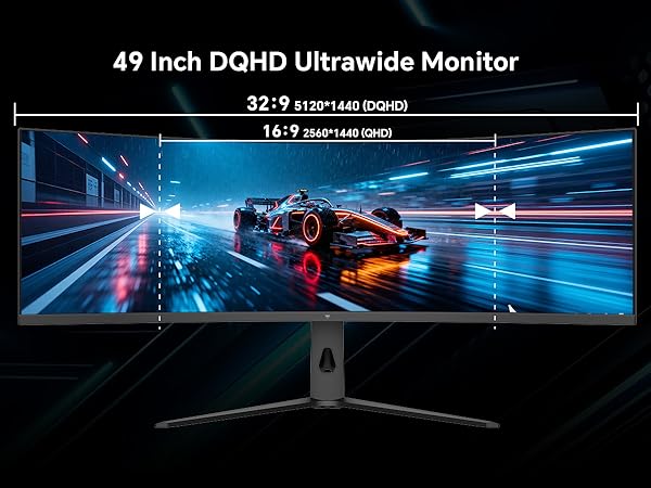 49 inch dqhd ultrawde monitor 32:9
