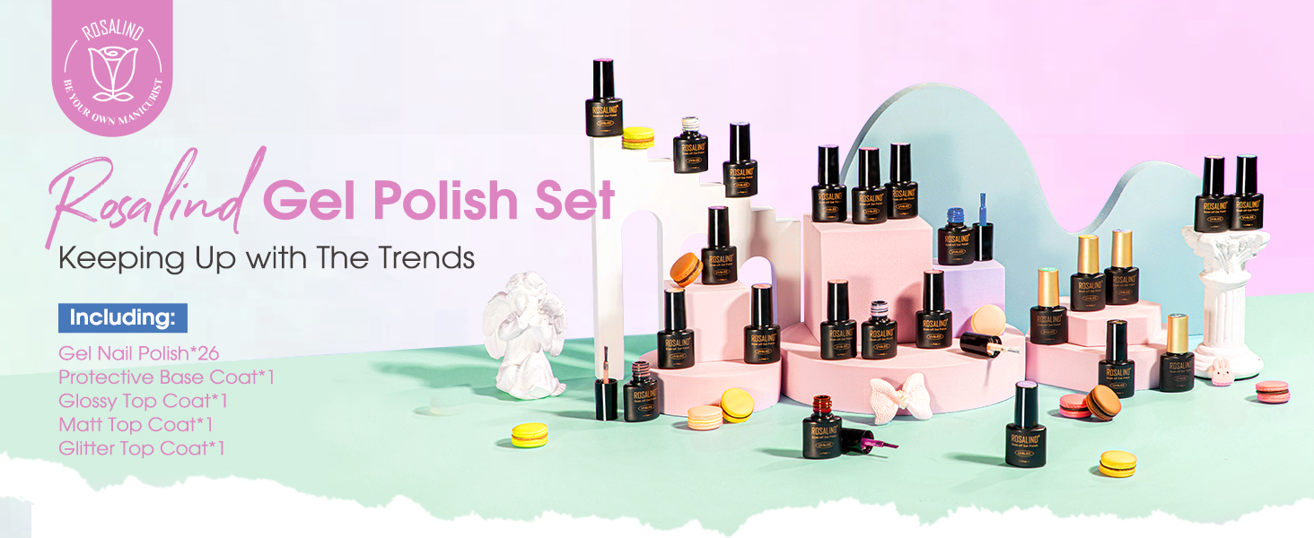 pastel gel nail polish