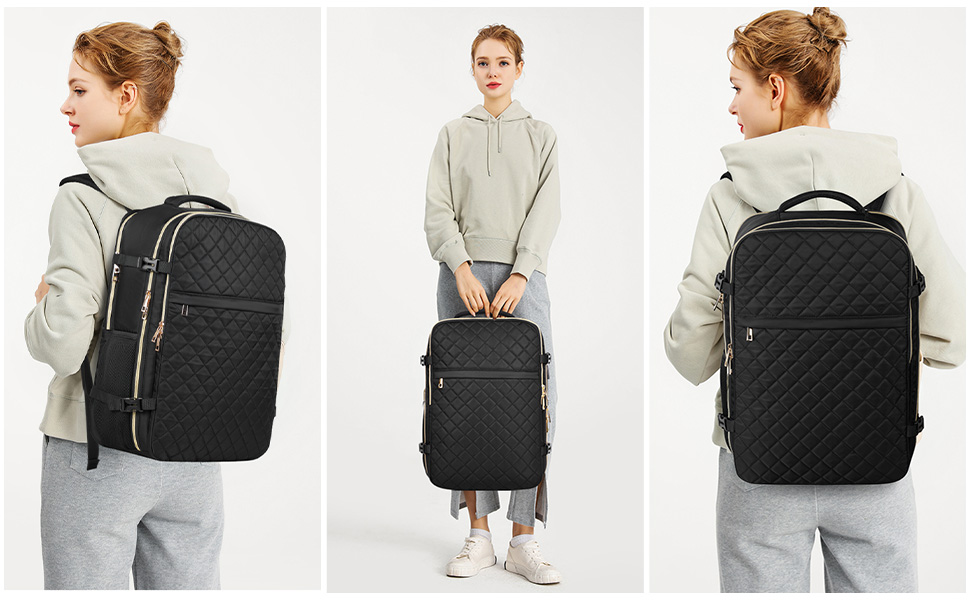Large Travel Backpack Women, Flight Approved Carry On Backpack