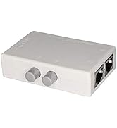 SinLoon RJ45 Splitter Selector Switch, 2 Ports Network Switch Splitter Selector Hub 2-in 1-Out or...