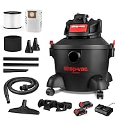 Shop-Vac 6 Gallon Wet Dry Vacuum Cleaner, 8.0 Peak Kpa Shop Vacuum with Blower Function, Cordless...