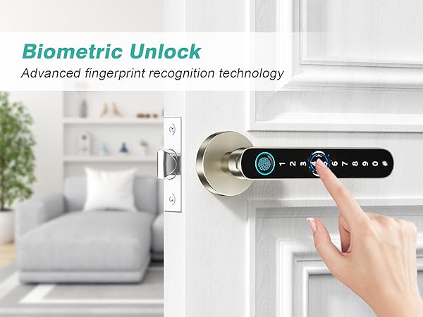 door handle with keypad