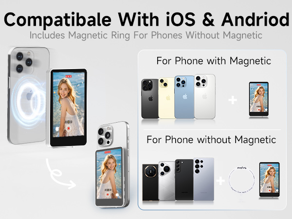 SYNCO 50m Wireless Control selfie monitor screen