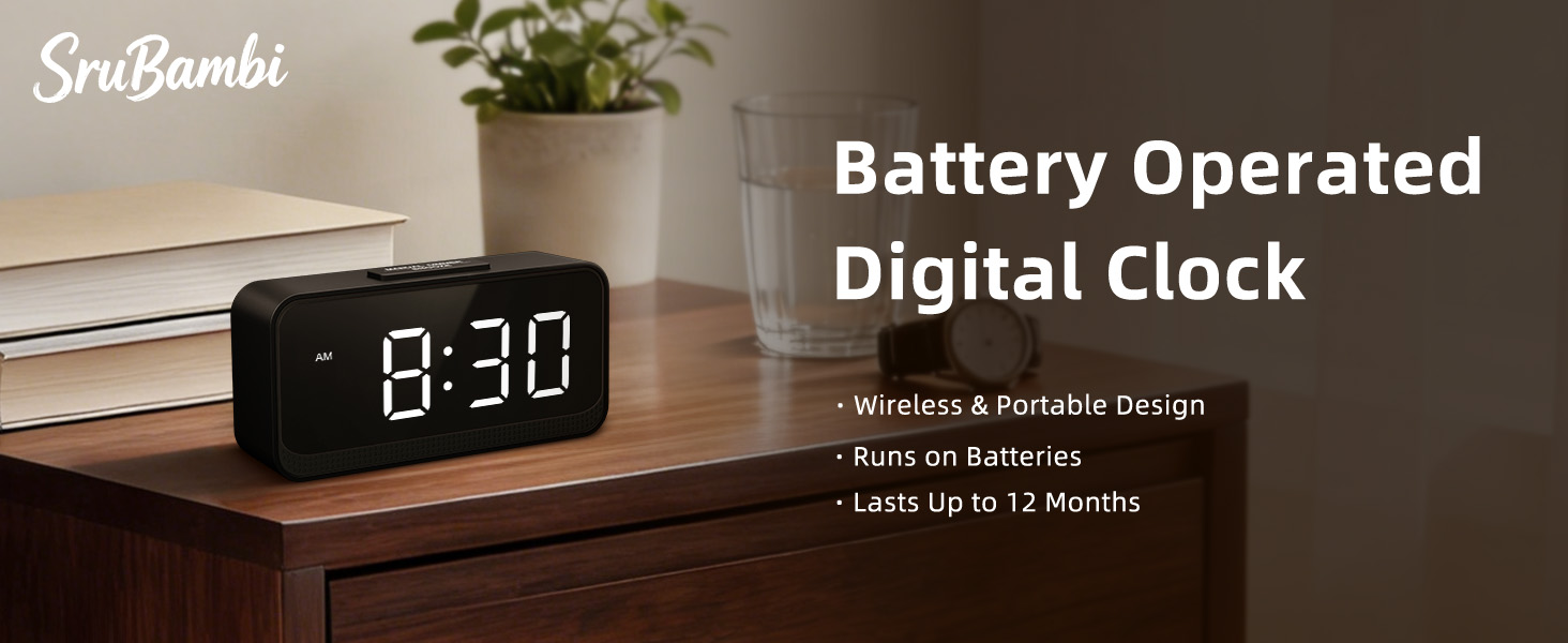 battery operated alarm clock