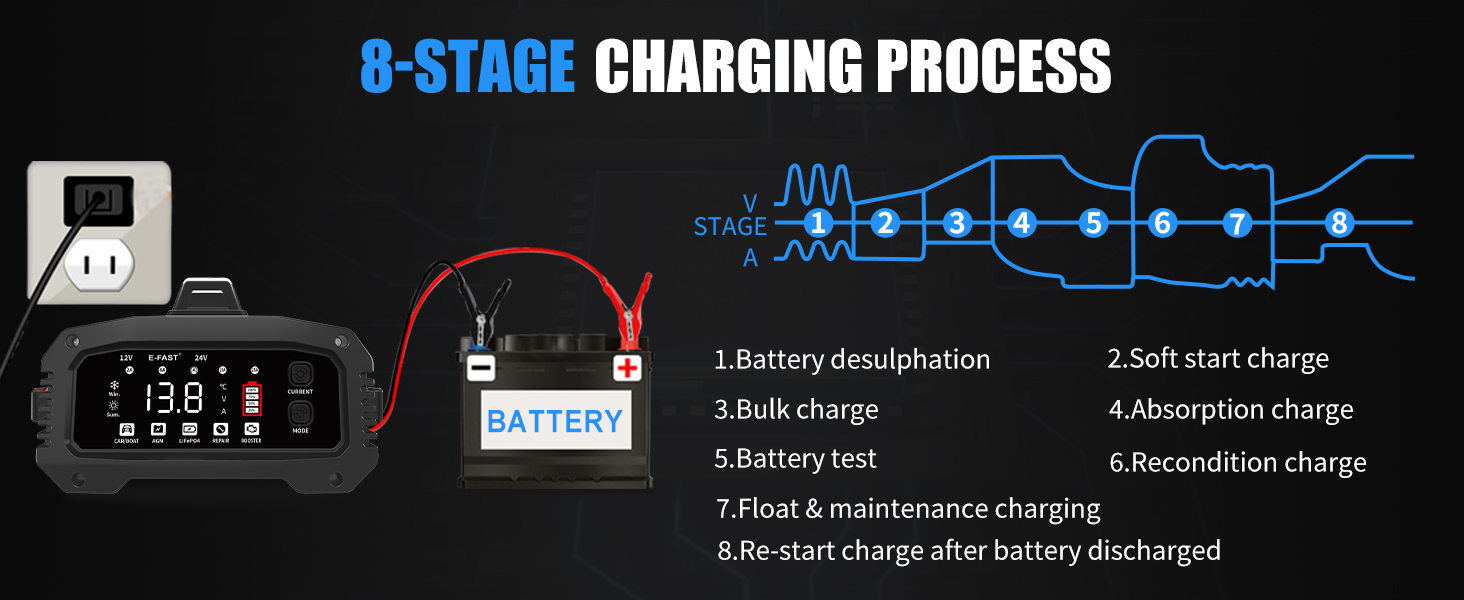 trickle charger for car battery 12v