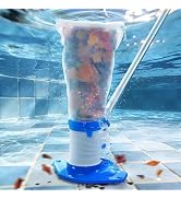 Pool Leaf Vacuum with 71.7“ Telescopic Pole, 83GPM Powerful Suction, Rechargeable Cordless Pool S...