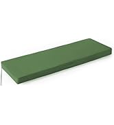 IPYNBAP Outdoor Bench Cushion 48×18×3 Inch Dark Green