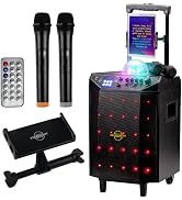 Starument Portable Karaoke Machine for Adults &amp; Kids Complete Karaoke System Includes Bluetooth S...