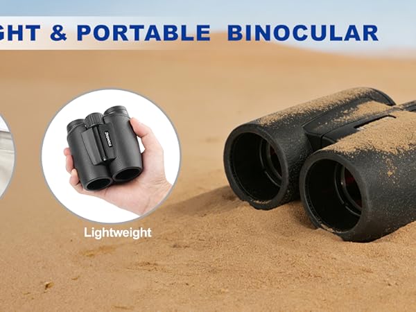 Lightweight Binocular with Phone Adapter Bak4 Prism FMC Lens High Powered 12X33 Binocular